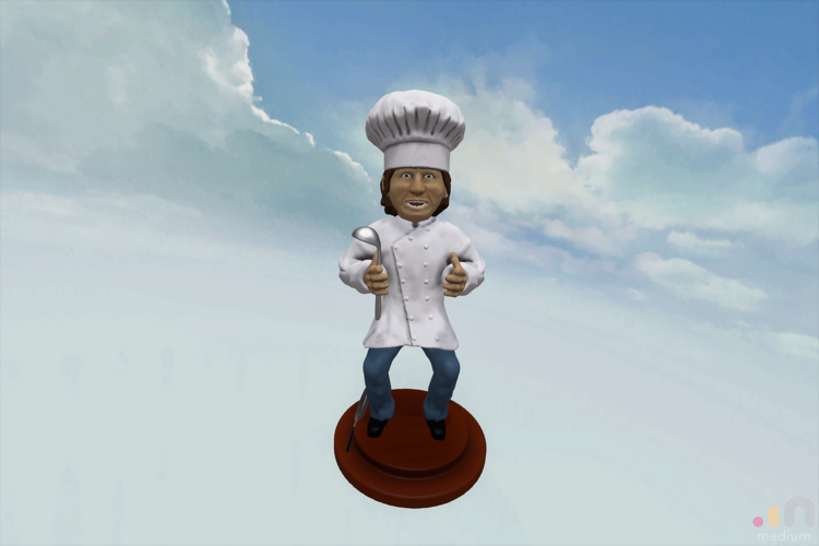 Chef Cool Guy 3D Print 164428