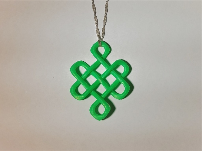 Celtic Knot of Longevity Pendant 3D Print 165114