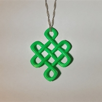 Small Celtic Knot of Longevity Pendant 3D Printing 165114