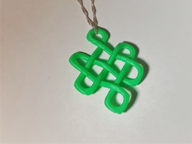 Celtic Knot of Longevity Pendant 3D Print 165115