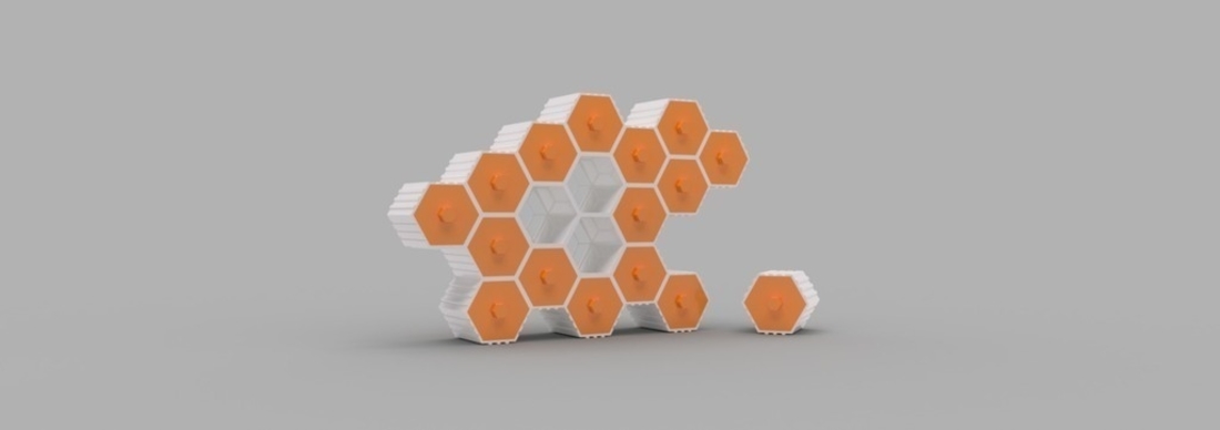 The HIVE - Stackable Hex Drawers 3D Print 165143