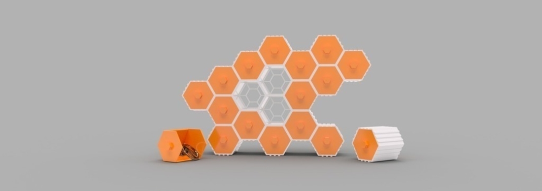 The HIVE - Stackable Hex Drawers 3D Print 165146