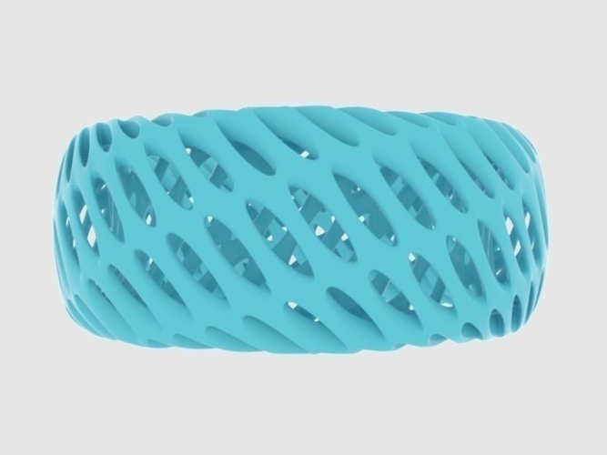 Twisted Diagrid Bracelet 3D Print 165202