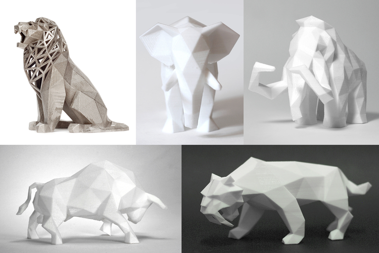 Low Poly Animals Collection 3D Print 165394