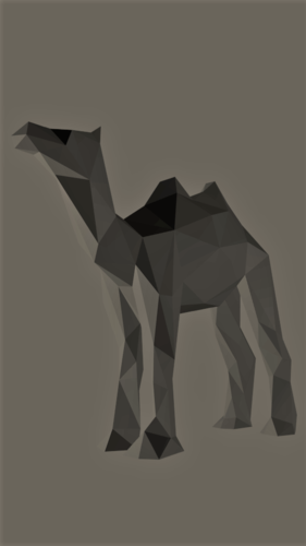 Low-Poly Camel 3D Print 165533