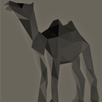 Small Low-Poly Camel 3D Printing 165533