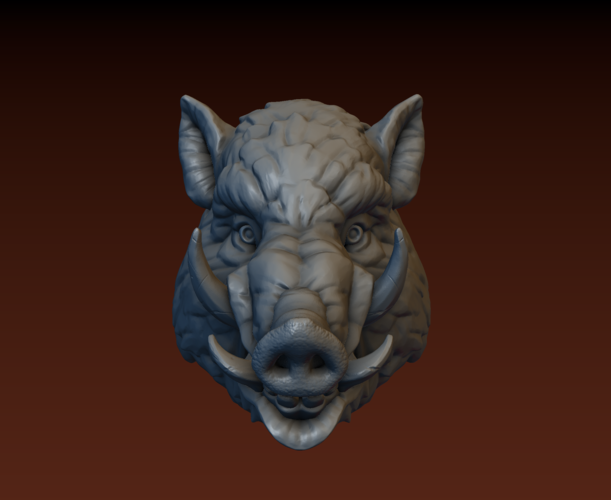 Boar head 3D Print 165800