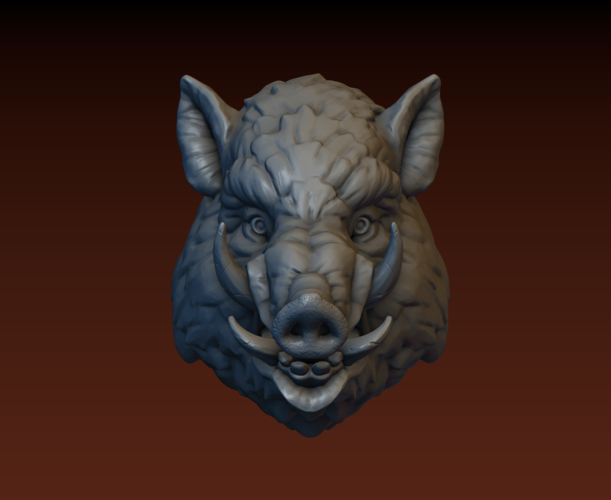 Boar head 3D Print 165801