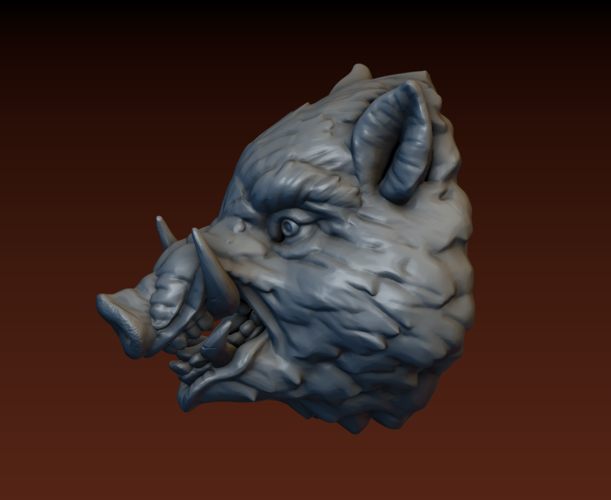 Boar head 3D Print 165802