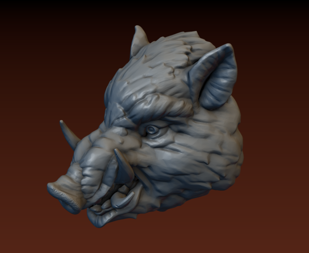 Boar head 3D Print 165803