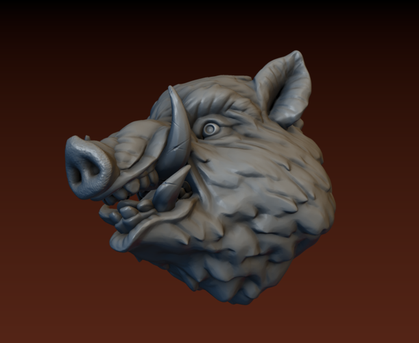 Boar head 3D Print 165804