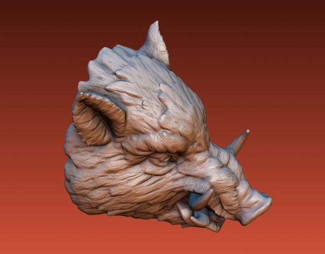 Boar head 3D Print 165814