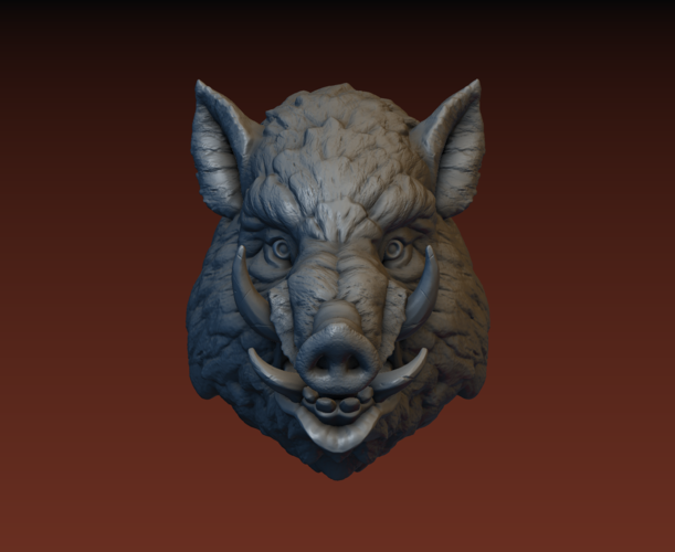 Boar head 3D Print 165816