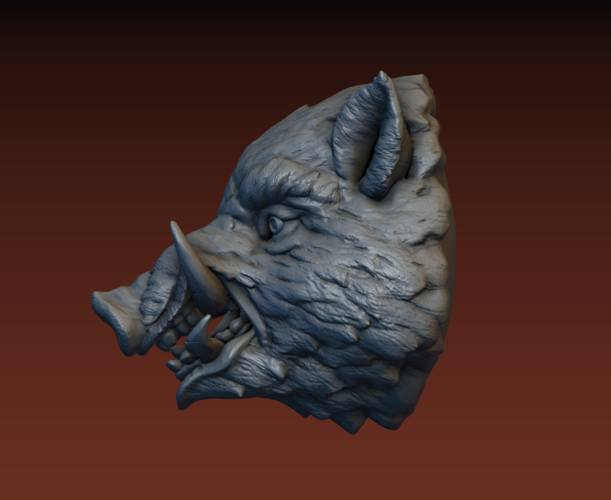 Boar head 3D Print 165817