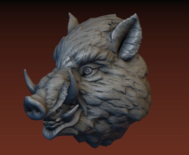 Boar head 3D Print 165819