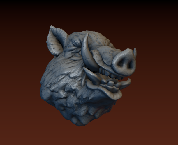 Boar head 3D Print 165820