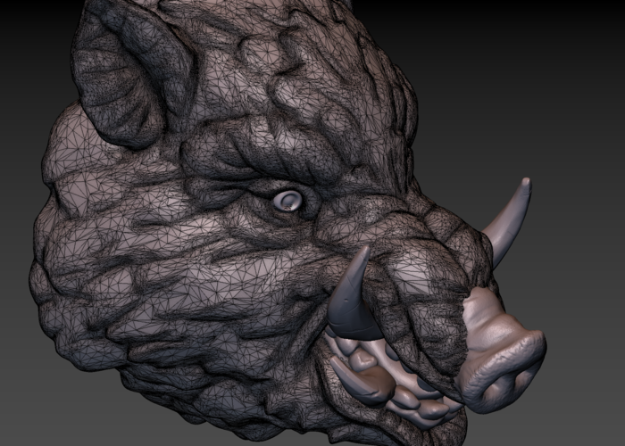 Boar head 3D Print 165821