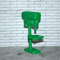 Small Scale 1/10 Pedestal pillar drill 3D Printing 165945