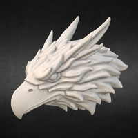 Small Griffin head Eagle head 3D Printing 166009