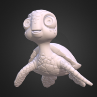 Small Turtle. Sea turtle cartoon 3D Printing 166050