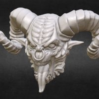 Small Demon head Bead 3D Printing 166083