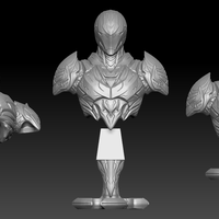 Small The Dark Armor - Bust 3D Printing 166420