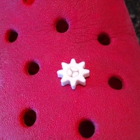 Small Gear Charm for your Crocs™ (includes blank base) 3D Printing 166483