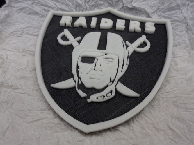 Oakland Raiders football logo 3D Print 166588