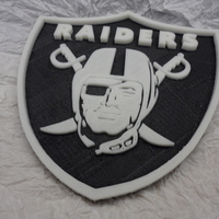 Small Oakland Raiders football logo 3D Printing 166588