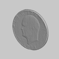 Small U.S. Liberty Dollar Coin NextEngine Scan 3D Printing 166780