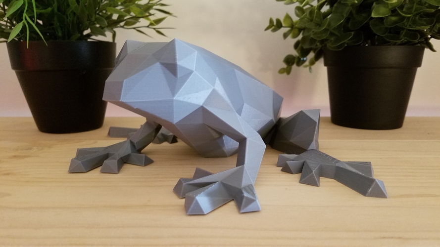 Low-Poly Frog 3D Print 166968