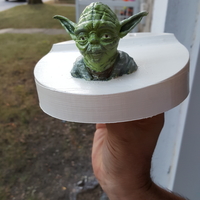 Small Yoda - Star Wars Headphone Stand 3D Printing 167431
