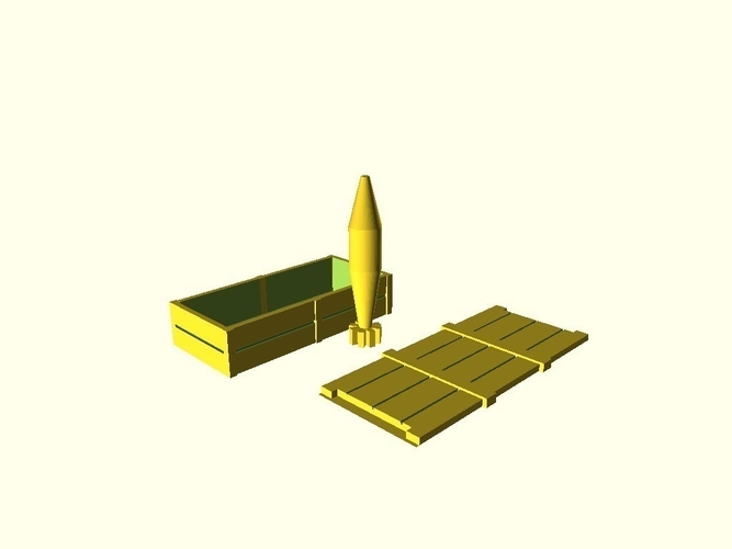 Ammo Crate plus shell 3D Print 167562 Ammo Crate plus shell 3D Print 167562