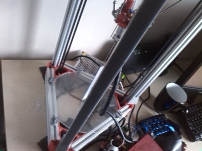 Sintron Kossel 20x20 cable tidy 3D Print 167566 Sintron Kossel 20x20 cable tidy 3D Print 167566