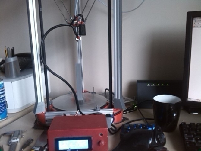 Sintron Kossel 20x20 cable tidy 3D Print 167567 Sintron Kossel 20x20 cable tidy 3D Print 167567
