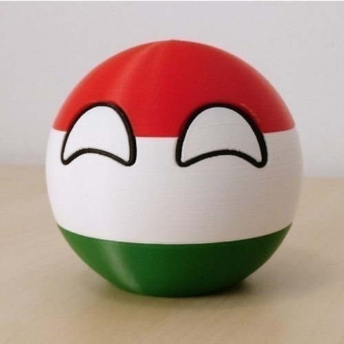 Hungaryball 3D Print 167653 Hungaryball 3D Print 167653