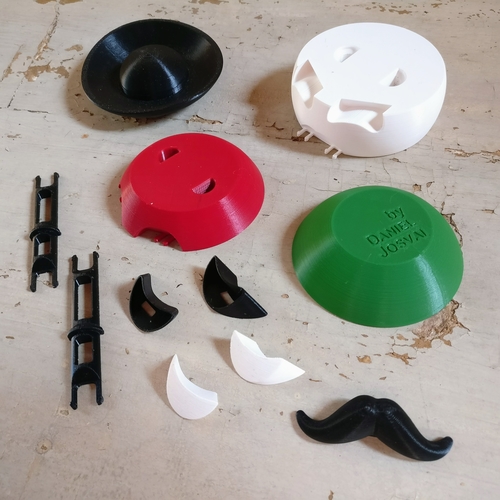 Betyár - Hungaryball 3D Print 167658 Betyár - Hungaryball 3D Print 167658