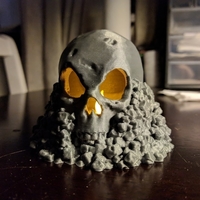 Small Skull on Rocks 3D Printing 168156