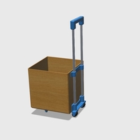 Small Wheelie tote box kit 3D Printing 168206