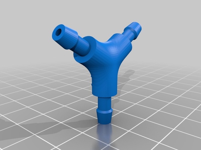 Y-Splitter - 3Dponics Open-Source Gardening 3D Print 16854