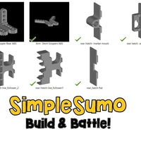 Small Rear Hatch Accessories: SimpleSumo Expansions 3D Printing 168572