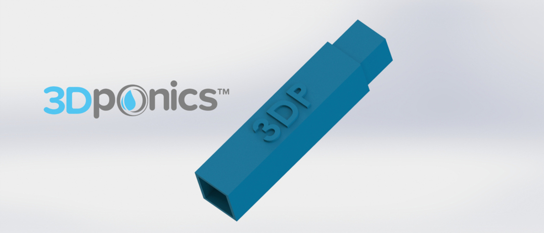 Support Rod (Square) - 3Dponics Drip Hydroponics  3D Print 16906