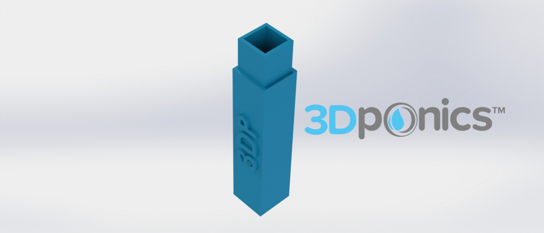 Support Rod (Square) - 3Dponics Drip Hydroponics  3D Print 16909