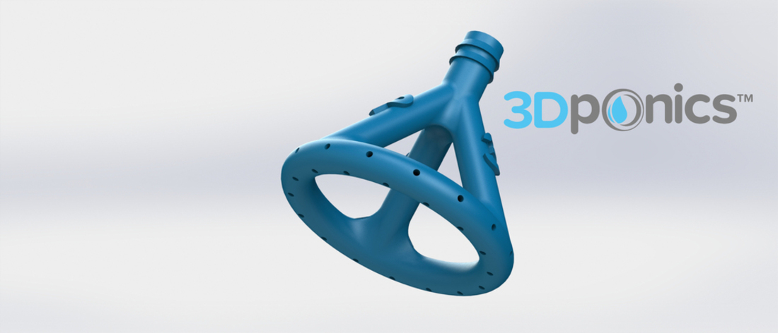 Sprinkler Head (3/4 inch) - 3Dponics Drip Hydroponics 3D Print 16925