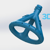 Small Sprinkler Head (3/4 inch) - 3Dponics Drip Hydroponics 3D Printing 16925