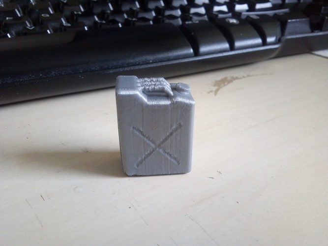 1/16 scale jerry can with rounded edges. 3D Print 169387 1/16 scale jerry can with rounded edges. 3D Print 169387