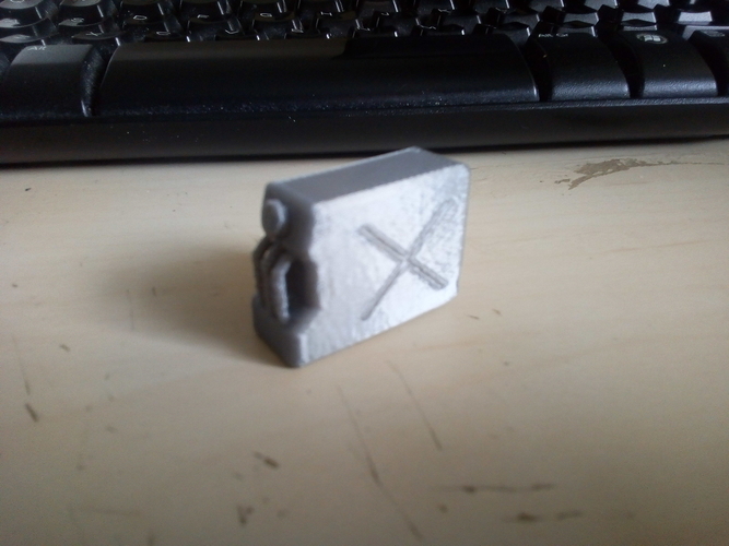 1/16 scale jerry can with rounded edges. 3D Print 169388 1/16 scale jerry can with rounded edges. 3D Print 169388