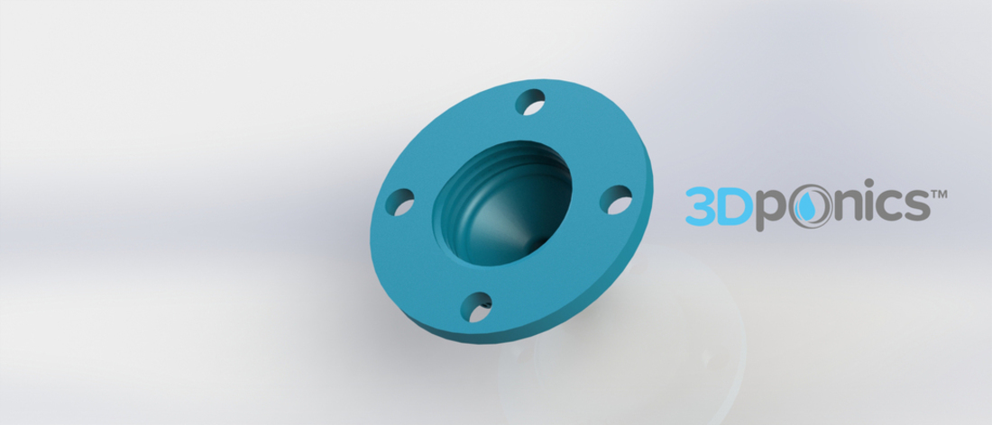 Drip nozzle 3/8 inch, 4 holes - 3Dponics Drip Hydroponics 3D Print 16968