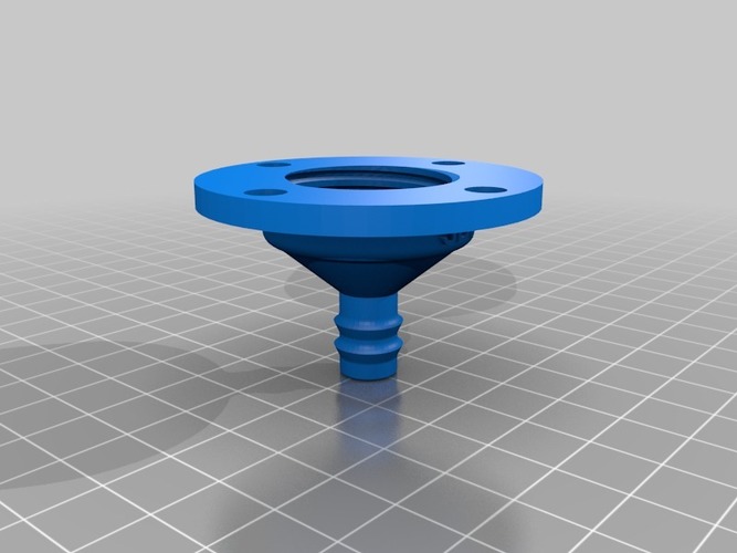 Drip nozzle 3/8 inch, 4 holes - 3Dponics Drip Hydroponics 3D Print 16969