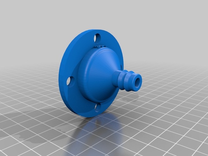 Drip nozzle 3/8 inch, 4 holes - 3Dponics Drip Hydroponics 3D Print 16970